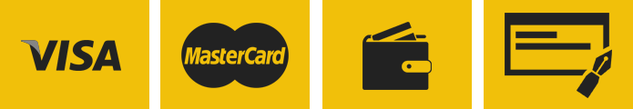 Pay your contractors insurance by Visa, Mastercard, Check or cash.